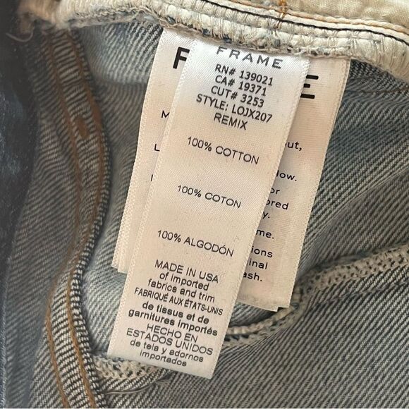 FRAME Nouveau Le Mix Jeans Women’s Size 27 Button Fly Patchwork Denim - Picture 7 of 9